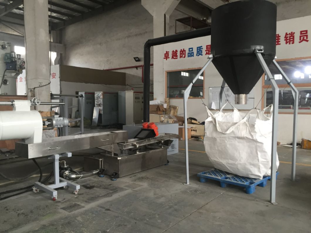 PP Film Plastic Granulating Machine with Single Screw Die Cutting