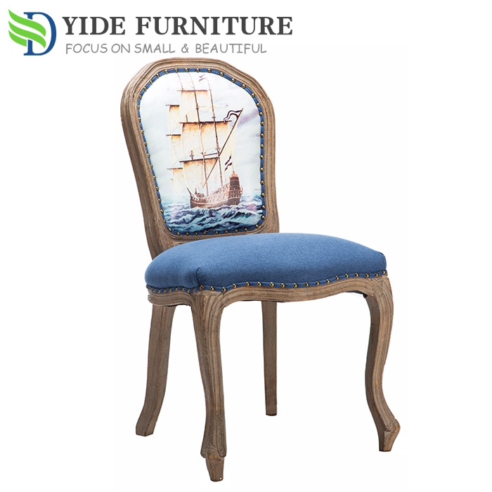 Morden Antique Solid Wood Carved Dining Chair Wood for Living Room