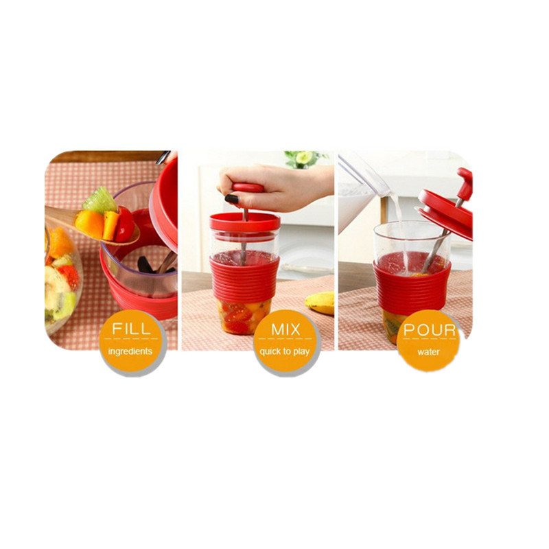 Fruit Stirring Cup Manually Juice Cup Milk Shake Manual Mixing Cup