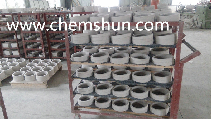 Ceramic Tubing Suppliers Wear Resistant Pipe Bends for Abrasive Materials