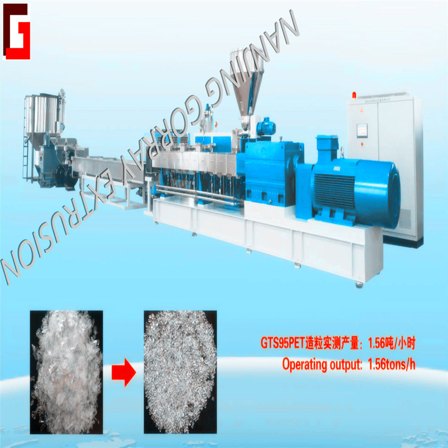 Pet Plastic Granulator Pelletizer Twin Screw Extruder