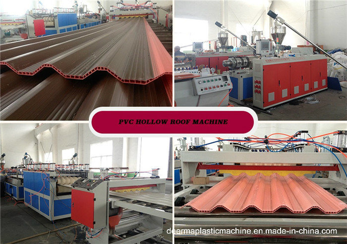 PVC Plastic Roof Tile Making Machine with Asa