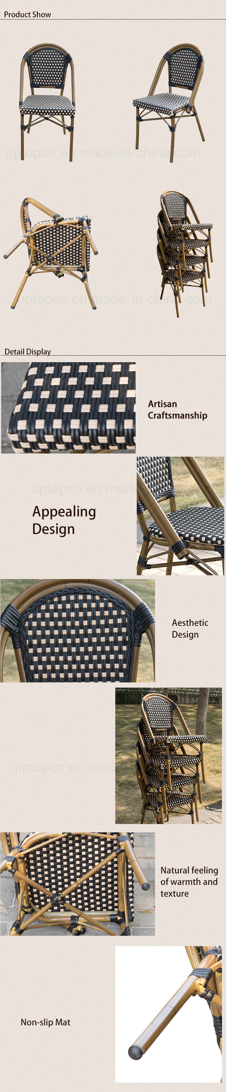 Lightweight Outdoor Garden Rattan Chair with Aluminum Tube Frame (SP-OC442)