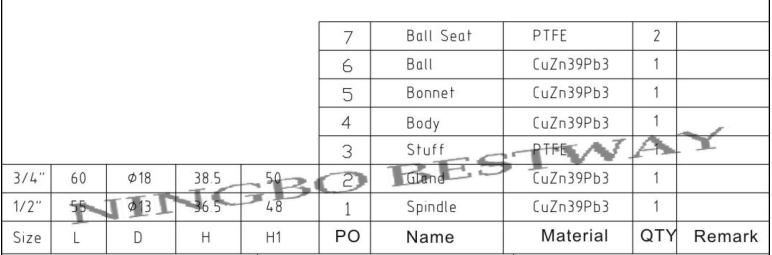 Brass Magnetic Lockable Ball Valve