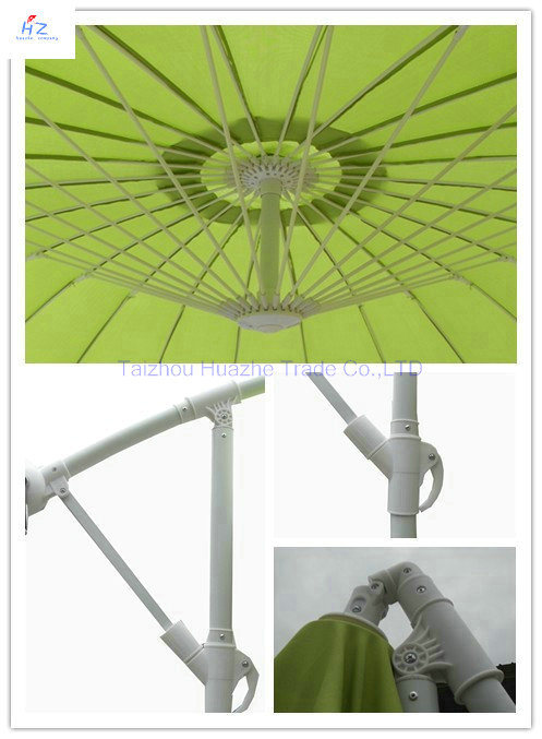 10ft Fiber Glass Parasol with Crank-Garden Parasol Banana Umbrella Outdoor Umbrella Garden Umbrella