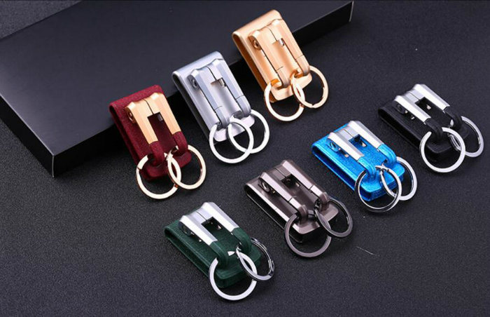 Waist Hanging Simple Keychain Pendant Wear Belt Car Key Ring