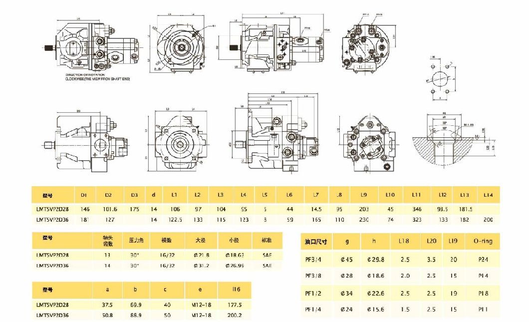 T5vp2d28-Tg2 Variable Plunger Pump Is Specially Designed for Doosan Mechanical Main Pump, Which Is of High Quality and Low Price.