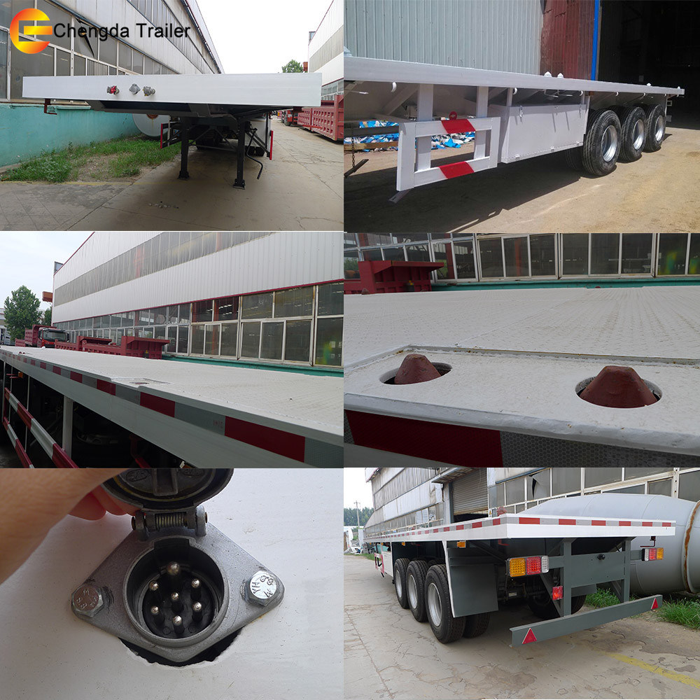 40ft Flatbed Trailer Container 3 Axles for Sale