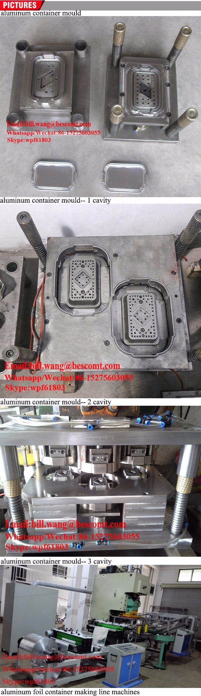 Airline Fast Food Disposable Aluminium Foil Container Mould Ce Approved