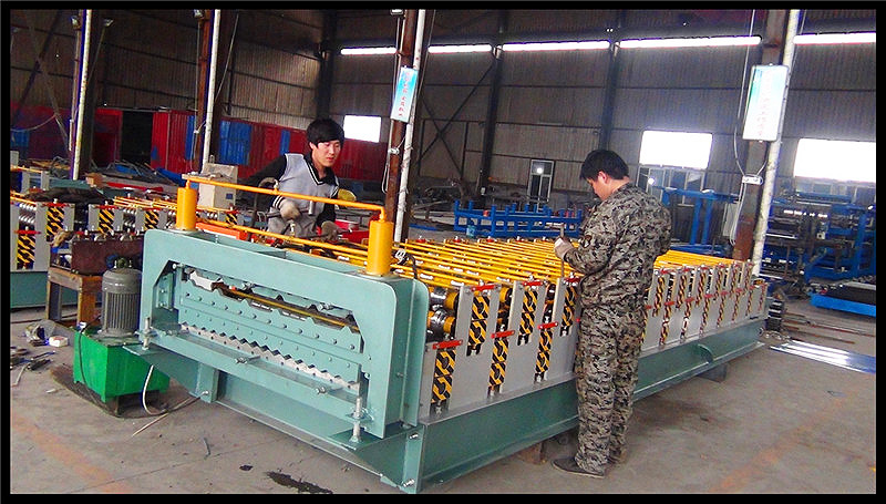 Dixin High Speed Roof Tile Double Layer Roll Forming Machine