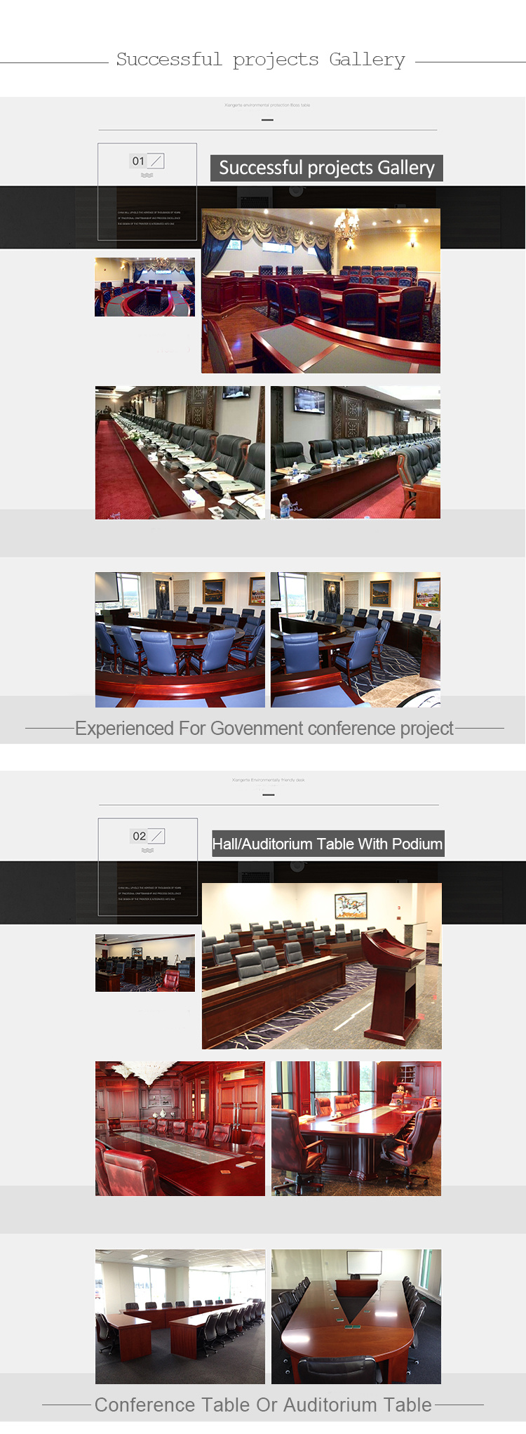North American Custom 20 Person Conference Room Furniture Meeting Table