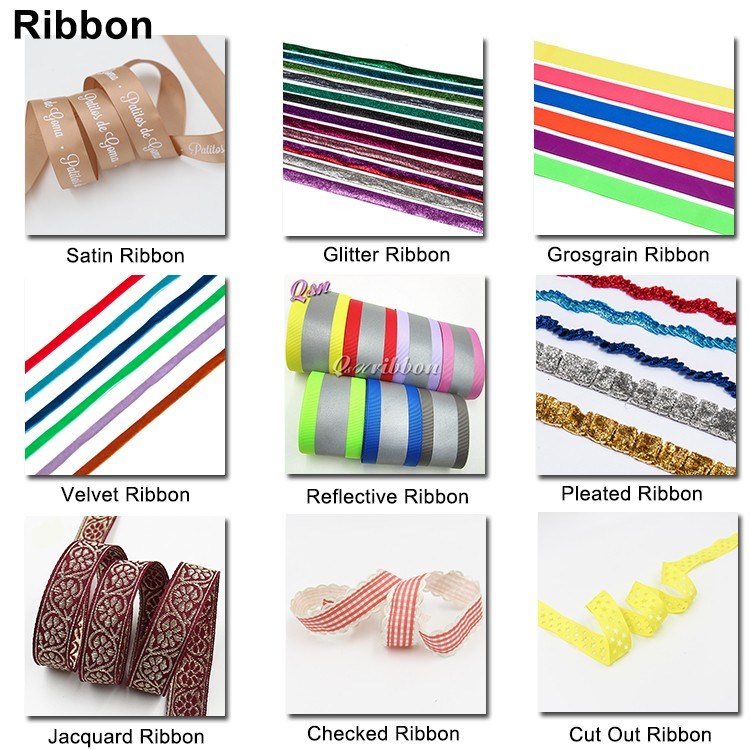 Custom Soild Color Satin Printed Ribbon for Gift