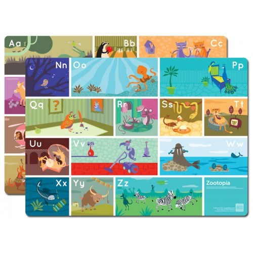 Eco-Friendly Baby Table Mat Printed Plastic Placemat