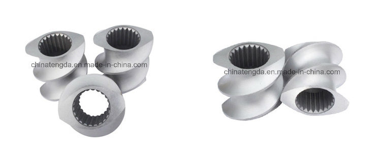 Screw Elements and Barrel for Plastic Extruder