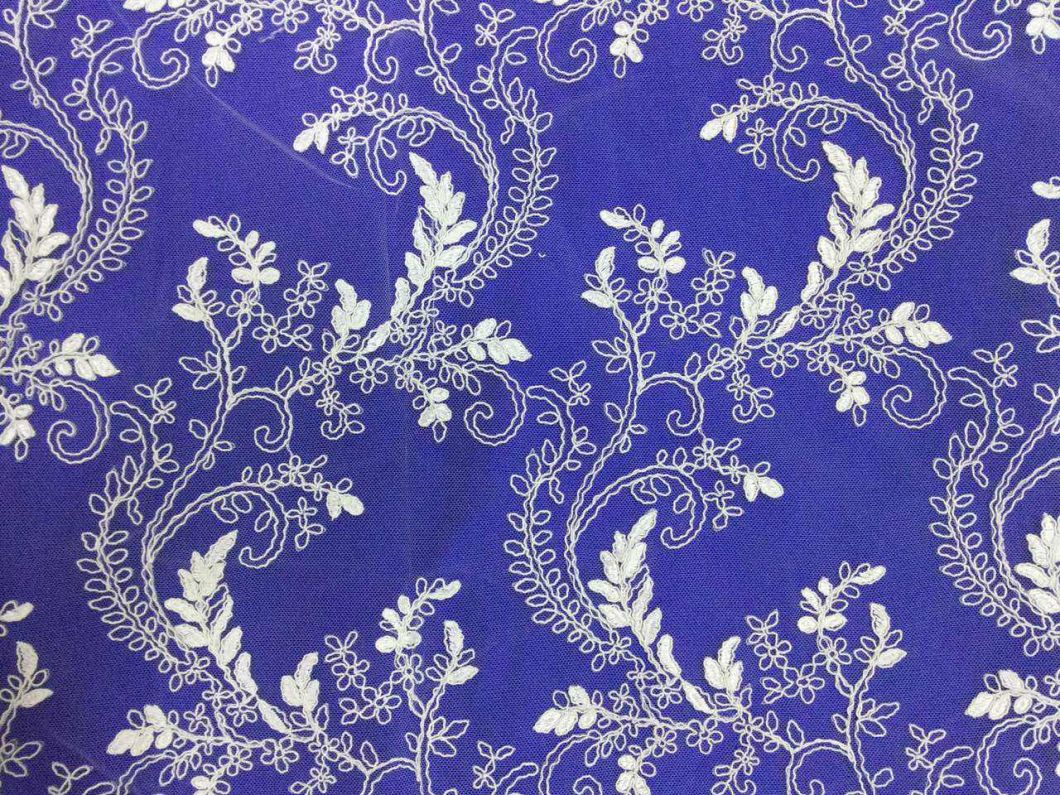Yan Zi 2018 New Design Embroidery Fabric for Women Wedding Dress