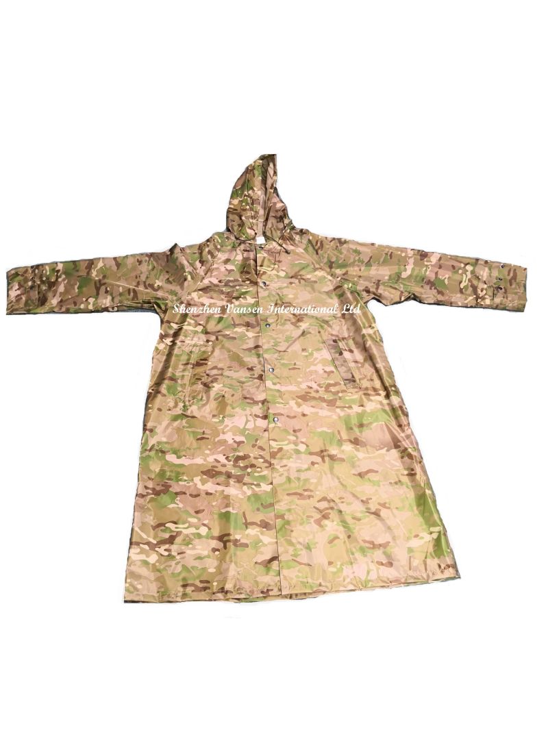 New Camouflage Long Rain Gear for Man