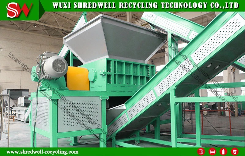Double Shaft Crusher for Recycling Wood/Tree Branch