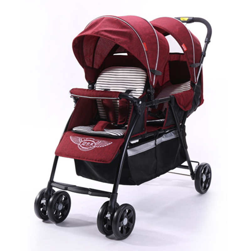 2018 Hot Sale Baby Product, En 1888 Good Quality China OEM for Twin Baby Stroller with Stainless Steel Frame