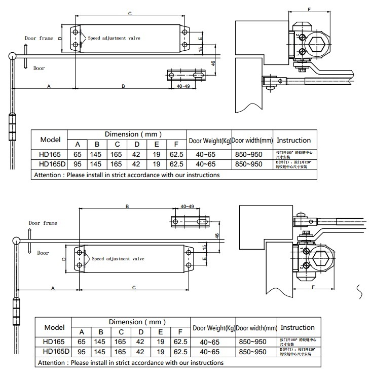 Ts 77 Excellent Quality Office Door Use Door Closer Door Hinge