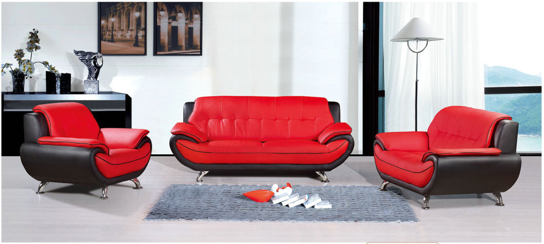 High Density Combination Leather Sofa for Living Room Furniture (819)