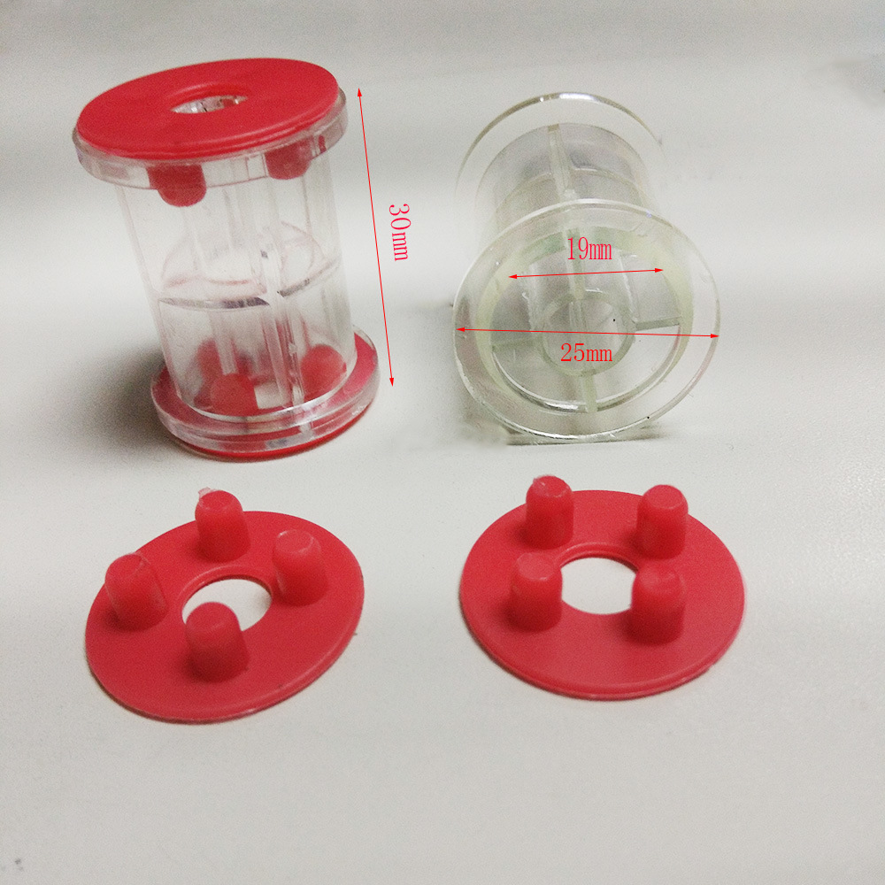 Diameter 25mm, Height 30mm Clear Plastic Wire Spools