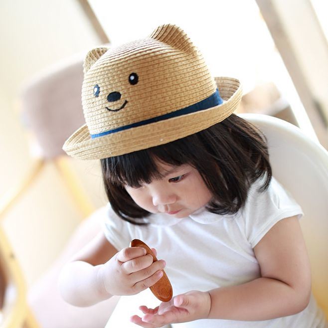 Sedex Audit Adjustable Sun Bucket Summer Hat Kids Straw Hat