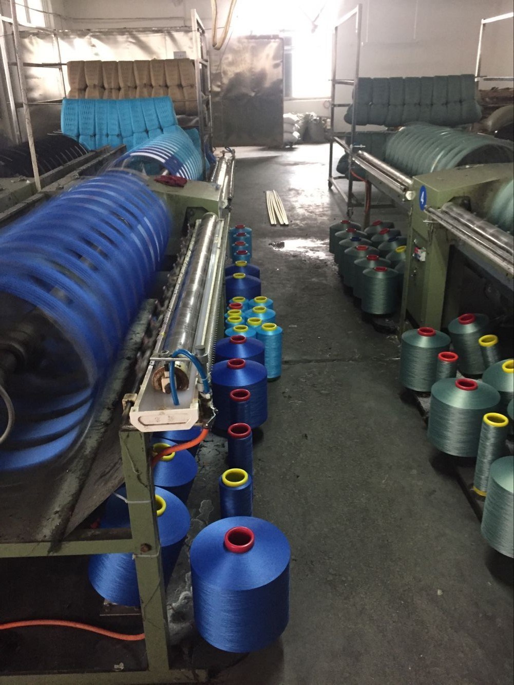 Machine Covered Colored Polyester Yarn Single Yarn Nylon Copy Yarn