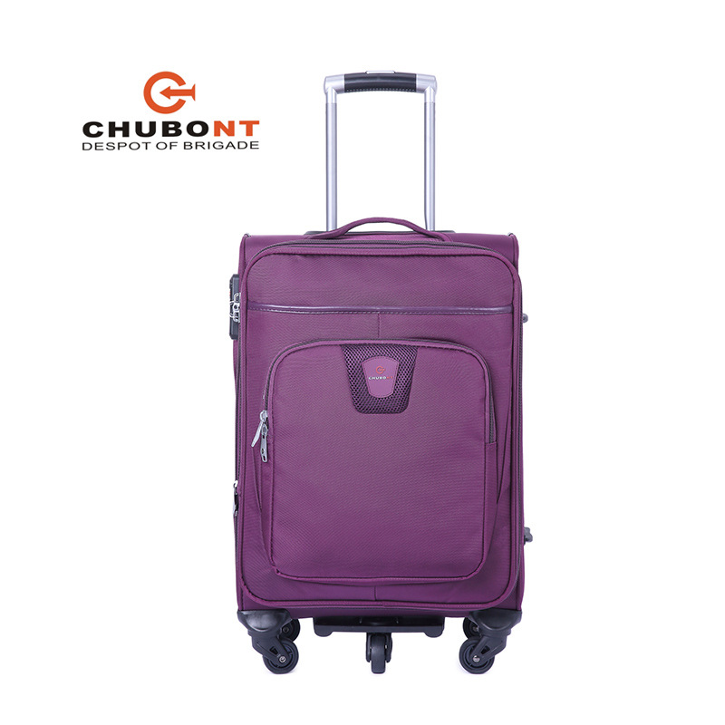 Chubont Luggage Factory for Tsa Lock Double Zipper Soft Luggage