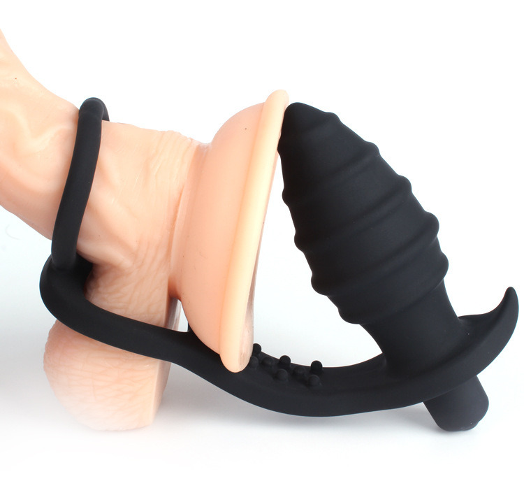 Sexy Cock Ring Male Prostate Massager Vibrator Gay Anal Toys