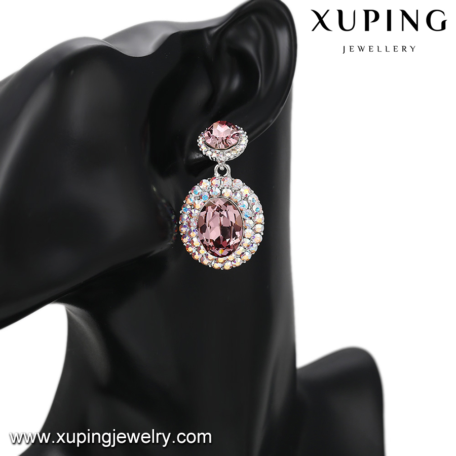 Xuping Moon Star Designs Jewelry Earrings, Crystals From Swarovski Fancy Girls Studs