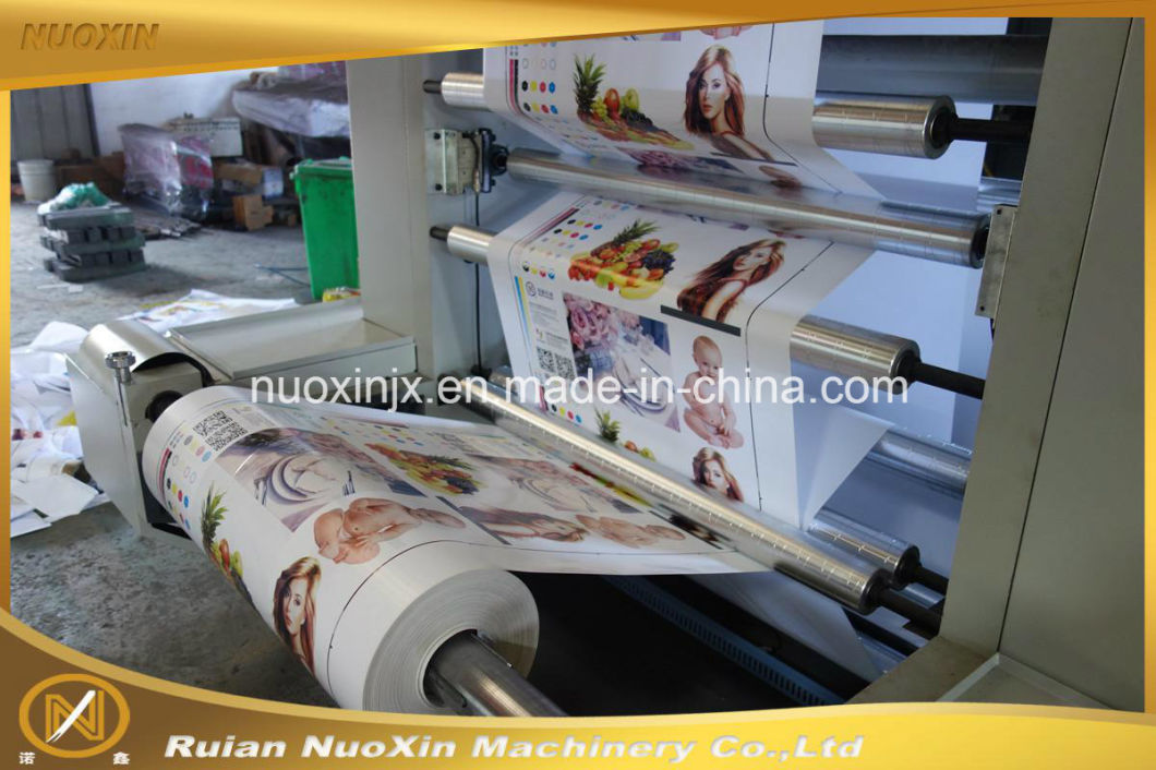 Nuoxin 4 Colour Plastic Film Flexography Printing Machine