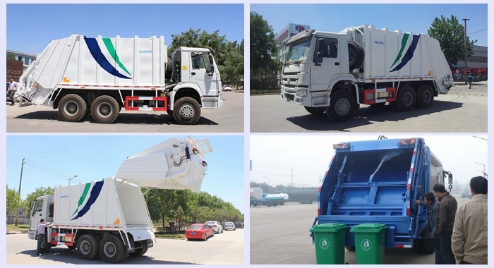 Refuse Collector Compressed Garbage Truck 20-25m3 with HOWO 6X4 Chassis