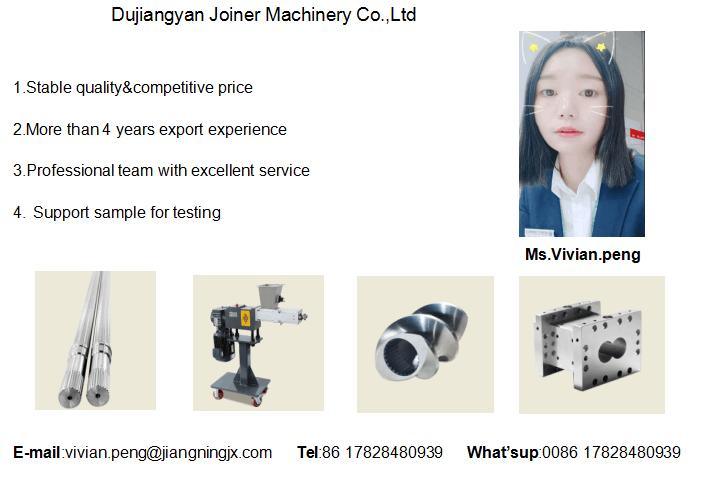 Compounding Powder Extruder Machine Twin Screw Extruder Screw Element Barrel