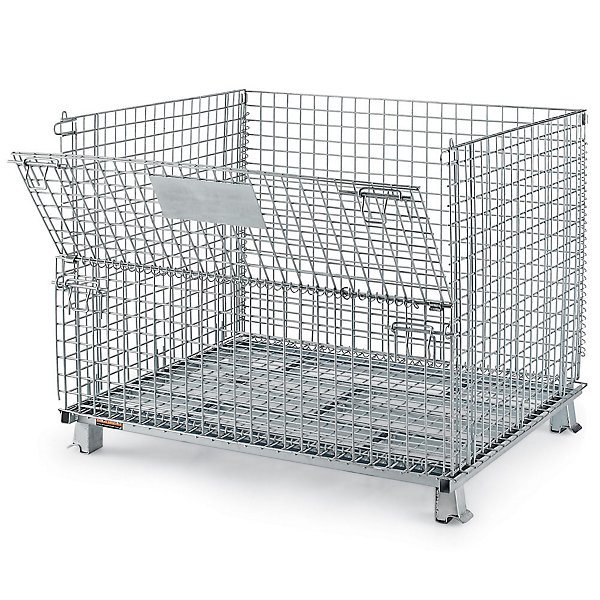 Warehouse Metal Folding Storage Wire Mesh Cage Container