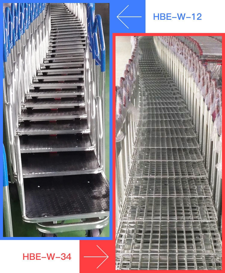 Highbright Mesh Deck Warehouse Trolley Logistic Cart