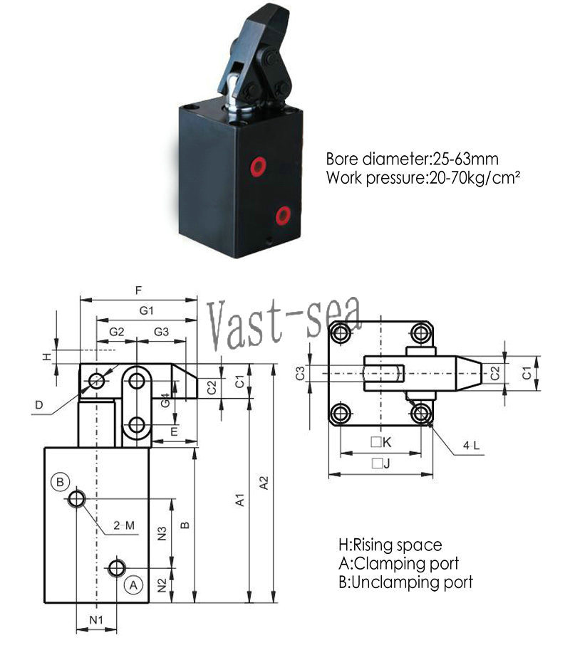 Lever Clamp Hydraulic Cylinder