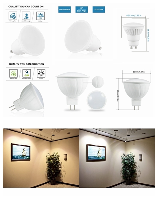 China LED Cup Lamp White MR16 5W LED Spotlight Bulb