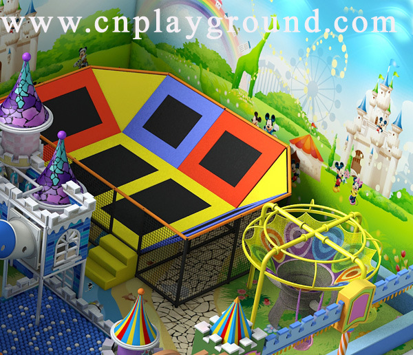 Soft Play Indoor Playground with Climber Castle Trampoline and Soft Adventure (HD-16SH02)