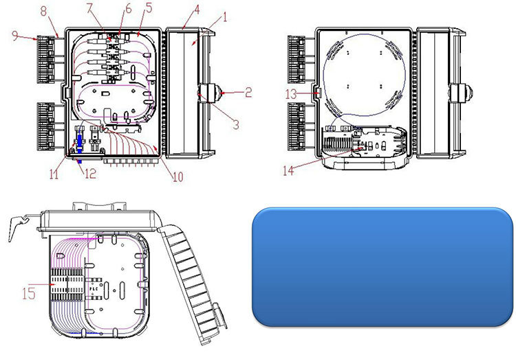 ODF/Optic Fiber Distribution Frame /Optic Fiber Terminal Box/ Opticfiber Teminal Unit