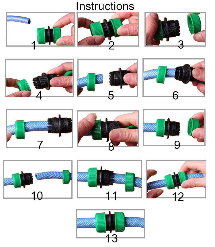 Quick Connect Garden Hose Fittings Plastic 3-4