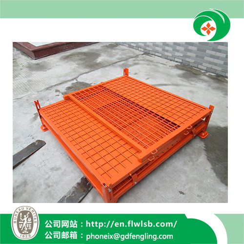 Steel Folding Logistics Cage for Transportation with Ce by Forkfit