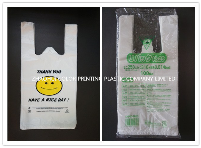 Plastic T-Shirt Bag (Without Printing) / Plastic Shopping Bag