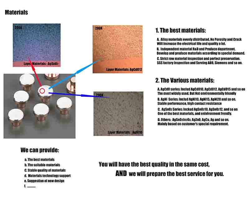 High Quality Electrical Contact Component for Relay