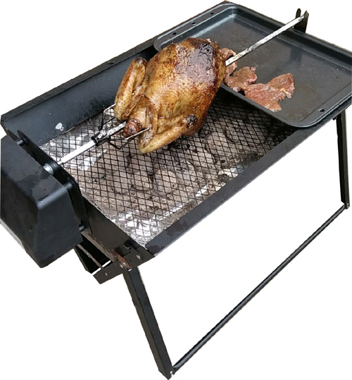 Foldable Suitcase Multi-Functions BBQ Grill with Instant BBQ Grill