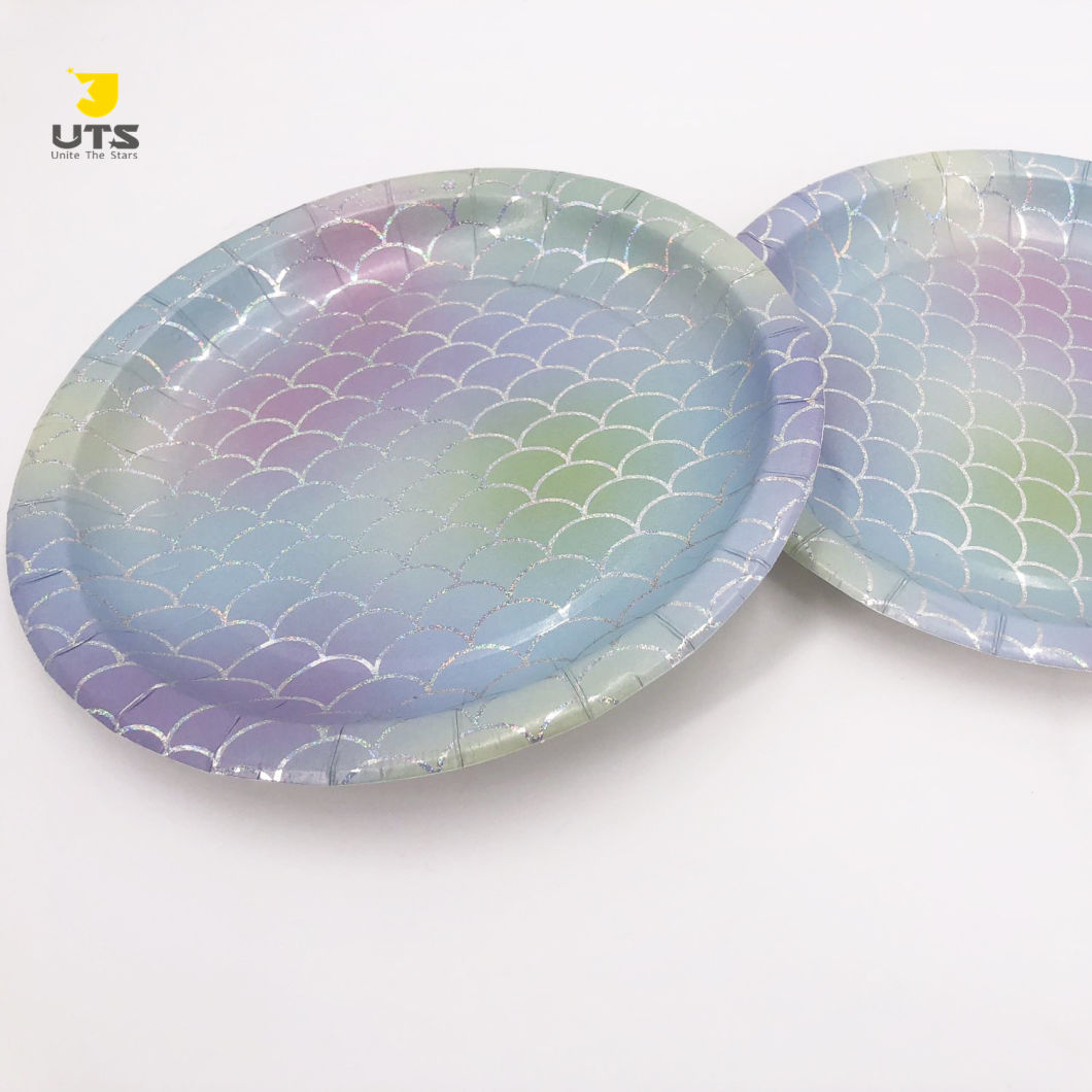 Custom Biodegradable Food Grade Paper Food Plates