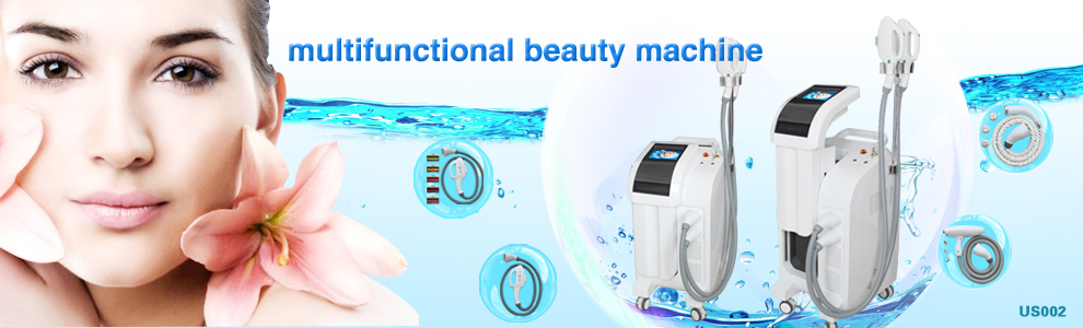 4 in 1 Beauty Machine with E Light, IPL, RF and ND YAG Laser System