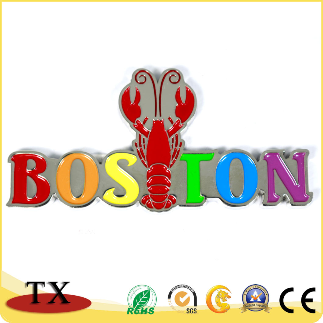 OEM Boston Lobster Zinc Alloy Souvenir Tourist Fridge Magnet