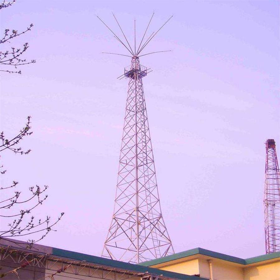 Galvanized Medium-Wave Telecom Telecom Monopole Tower with High Quality
