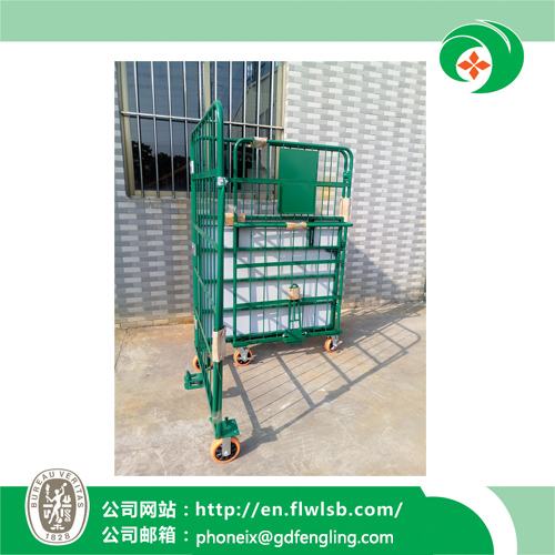 Customized Collapsible Steel Dispatch Trolley for Warehouse Storage