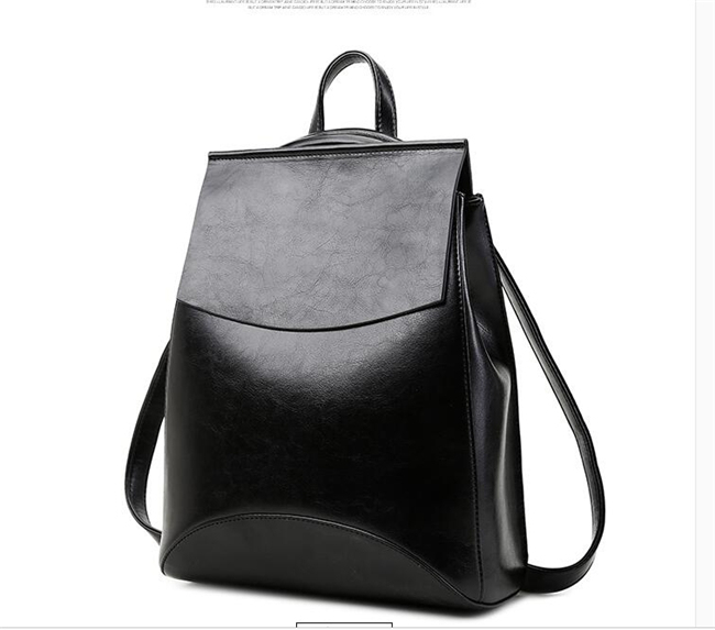 Guangzhou Factory Waterproof Travel Ladies Fashion PU Leather Backpack